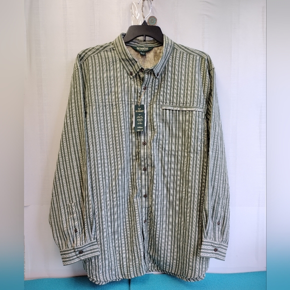 Outdoor Life Explorer Mens Button Up Striped/Plaid Shirt UPF 30 XXL - Picture 1 of 9